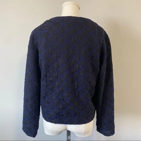 Anthropologie Madeleine Wool Lace  Bomber Jacket - Picture 8 of 12